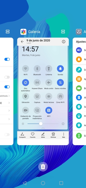 Deslice las aplicaciones hacia arriba para cerrarlas. Esto le ahorrará batería.