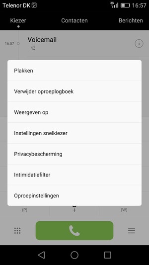 Selecteer Oproepinstellingen