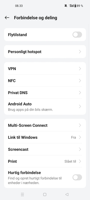 Vælg Personligt hotspot