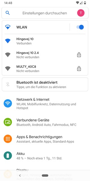 Sie sind nun mit dem WLAN-Netzwerk verbunden