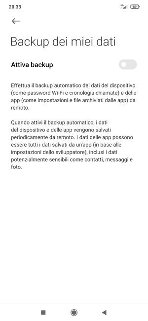 Attiva Attiva backup