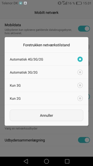 Vælg din foretrukne mulighed