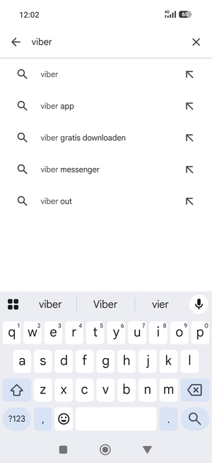 Voer de app-naam in en selecteer Zoeken