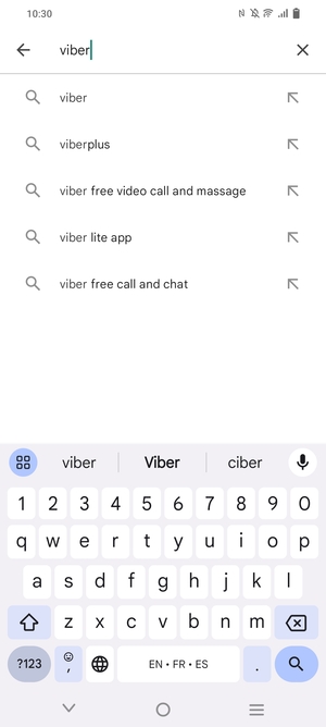 Enter the app name and select Search