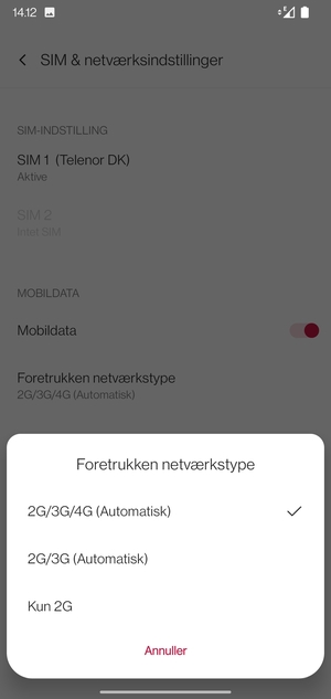 Vælg din foretrukne mulighed