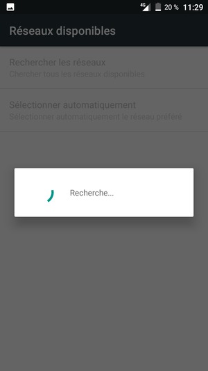 Veuillez attendre la fin de la recherche