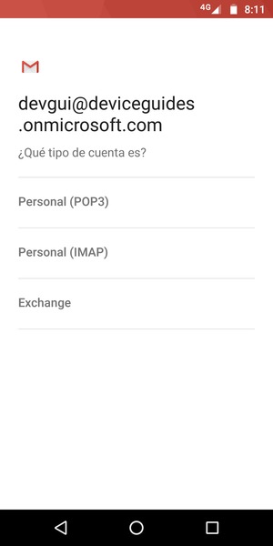 Seleccione Exchange