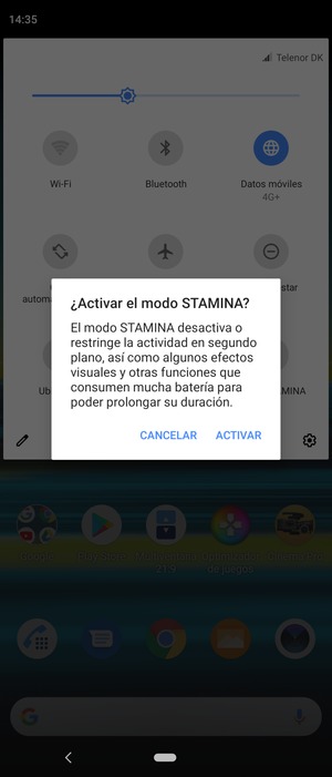 Seleccione ACTIVAR