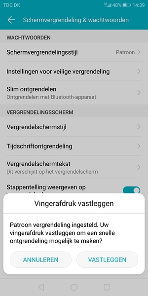 Selecteer ANNULEREN