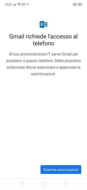 Seleziona Esamina autorizzazioni