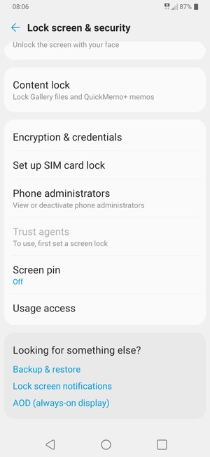 To change the PIN for the SIM card, scroll to and select Set up SIM card lock