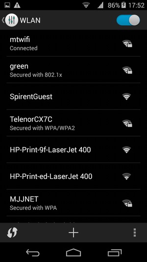 You are now connected to the Wi-Fi network