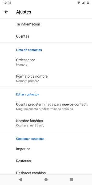 Desplácese y seleccione Importar