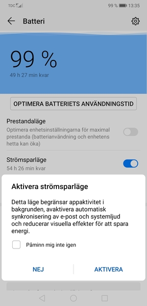 Välj AKTIVERA