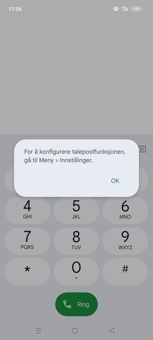Hvis personsvar ikke er innstilt, velg OK