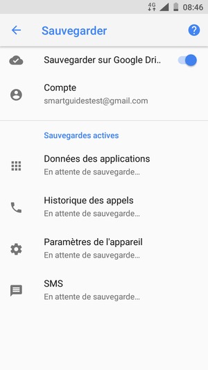 Sélectionnez Compte