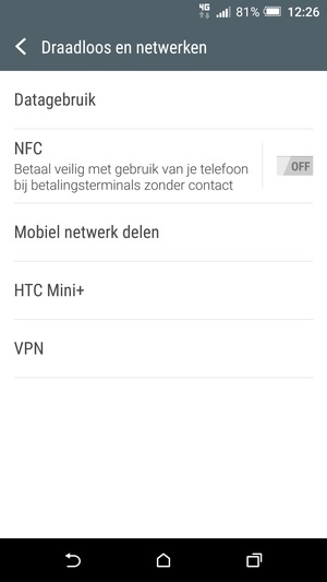 Selecteer Mobiel netwerk delen