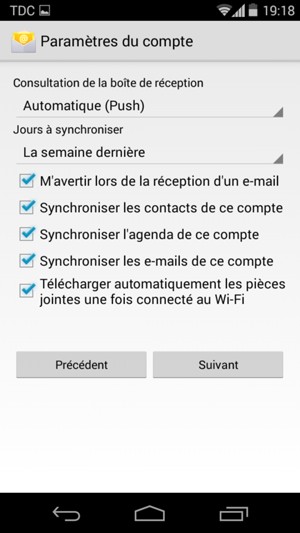 Sélectionnez Suivant