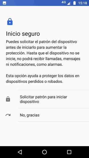 Seleccione la opción deseada