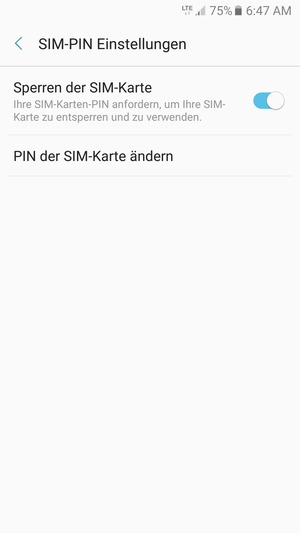 Wählen Sie PIN der SIM-Karte ändern