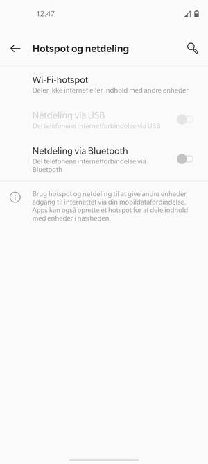 Vælg Wi-Fi-hotspot