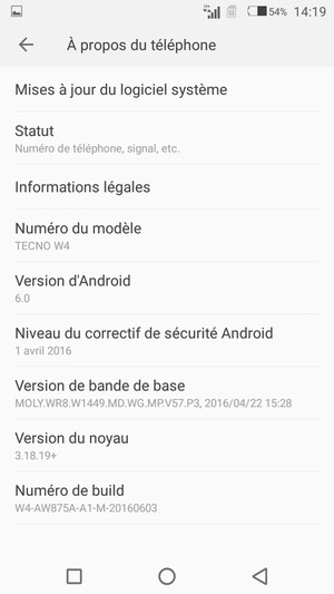 Sélectionnez Mises à jour du logiciel système