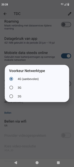 Selecteer uw voorkeursoptie