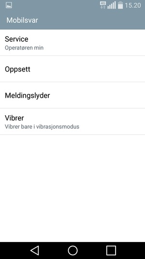 Velg Oppsett