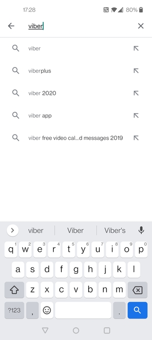 Enter the app name and select Search