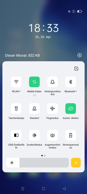 Schalten Sie Stromsparmodus ein