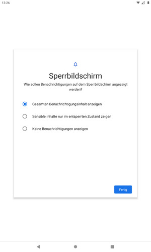 Wählen Sie Ihre bevorzugten Optionen und wählen Sie Fertig