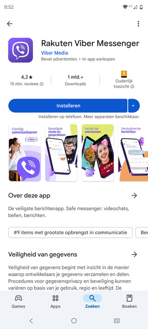 Selecteer Installeren