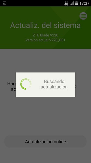 Espere a que la búsqueda termine