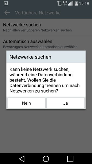 Wählen Sie Ja