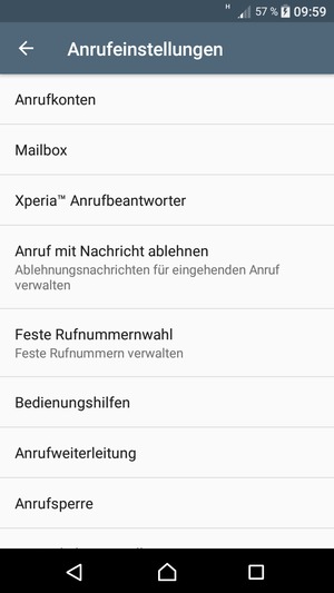 Wählen Sie Mailbox