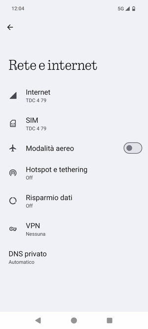 Seleziona Internet