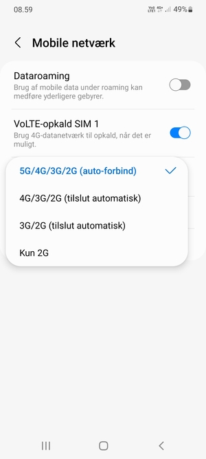 Vælg din foretrukne mulighed