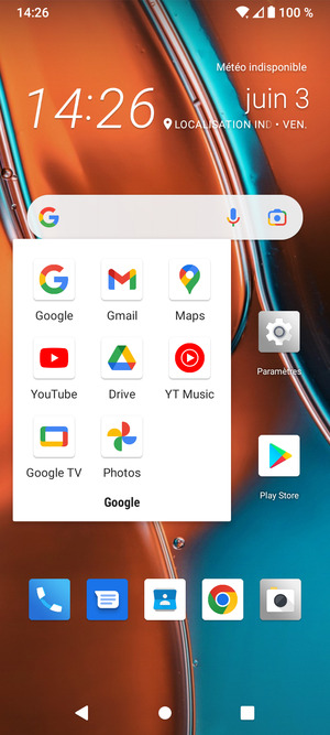 Sélectionnez Gmail