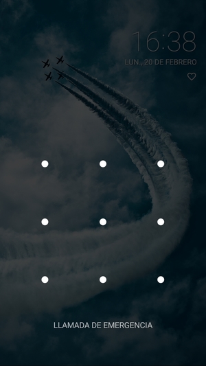 El teléfono ha sido asegurado con un bloqueo de pantalla
