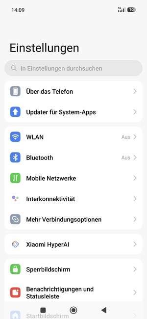 Wählen Sie Mobile Netzwerke