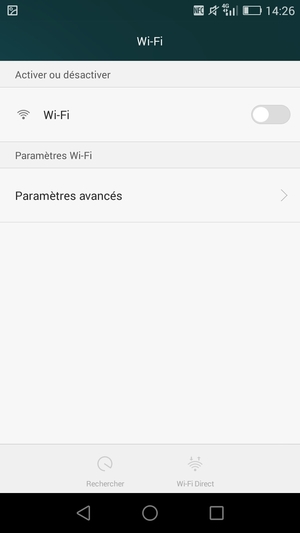 Activer le Wi-Fi