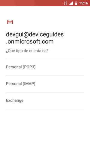 Seleccione Exchange