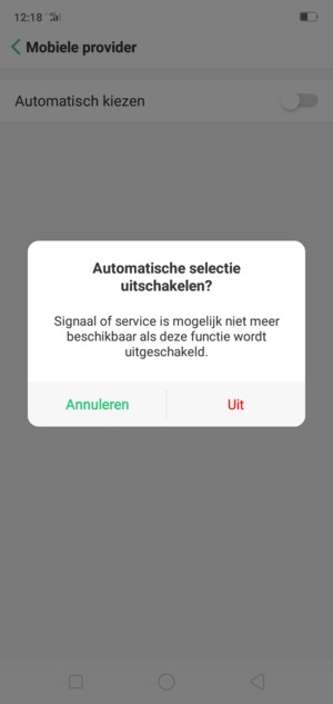 Selecteer Uit