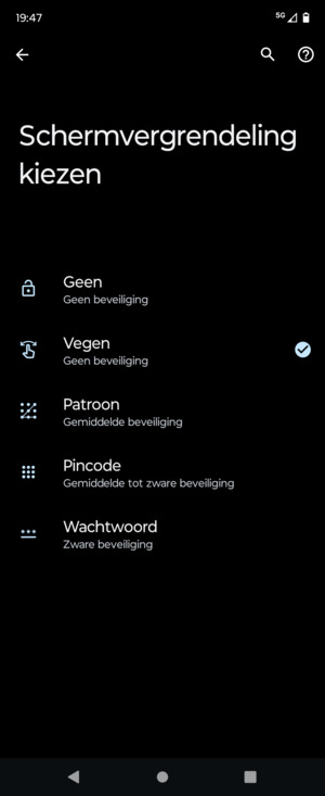 Selecteer Patroon