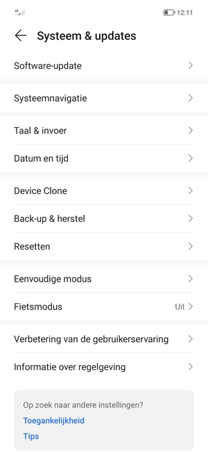 Selecteer Back-up & herstel