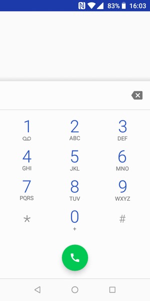Premi e tieni premuto il numero 1