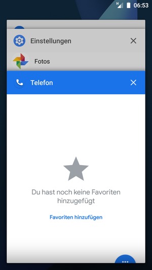 Apps nach rechts streifen, um sie zu schliessen