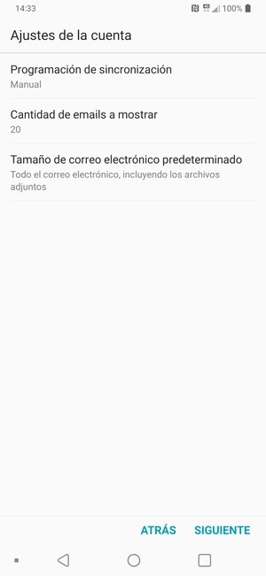 Seleccione SIGUIENTE
