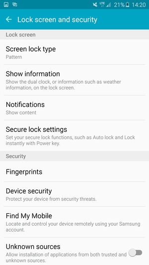 Your phone is now secure with a screen lock
