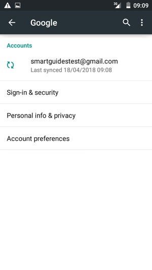 Select your account